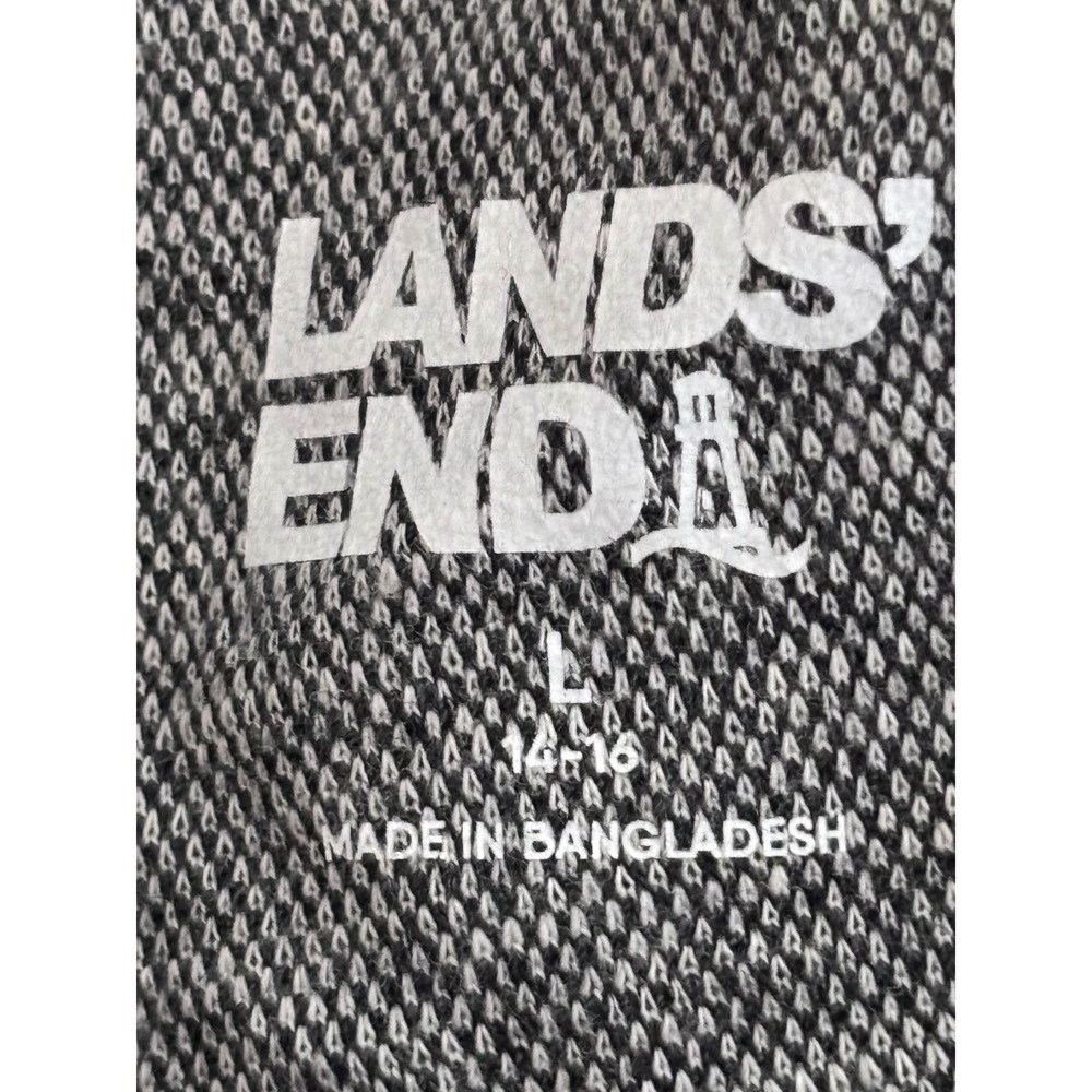 Lands' End L Plaid Pull On Pants Stretch Knit Scandi Grandpacore Academia Cozy - Picture 4 of 7